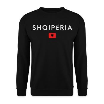 Drapeau albanais, fierté albanaise - Sweat-shirt Unisexe - noir - Devant - Alina (178cm) & Michal (187cm)