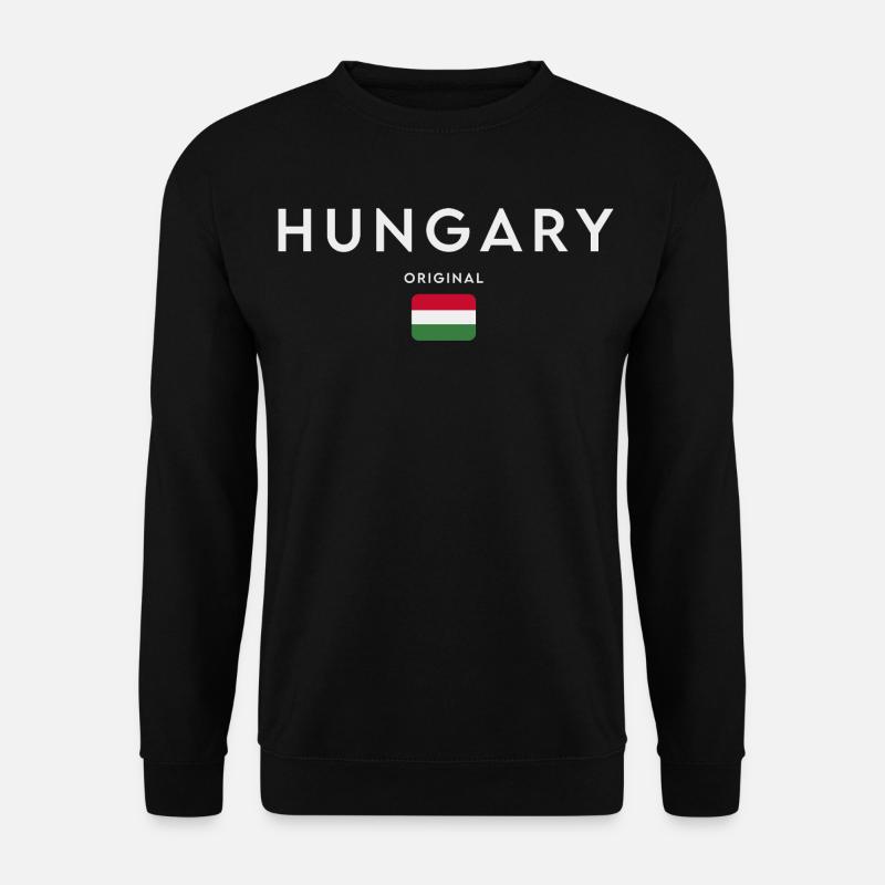Hungarian flag, Hungarian pride - Unisex Sweatshirt - black