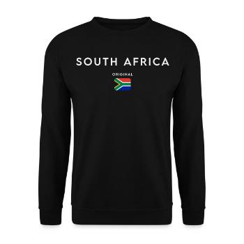 South African flag, South African pride - Unisex Sweatshirt - black - Front - Alina (178cm) & Michal (187cm)