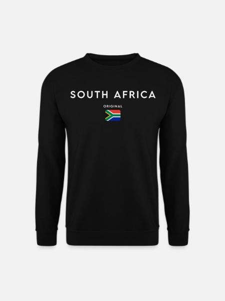 Südafrikanische Flagge, Südafrikanischer Stolz - Unisex Pullover - Schwarz