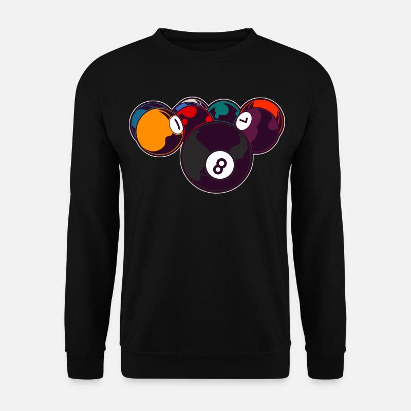 Billard 8 Ball - Unisex Pullover - Schwarz