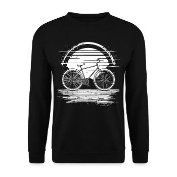Radfahrer - Unisex Pullover - Schwarz - Vorne - Alina (178cm) & Michal (187cm)