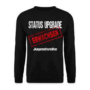 Jugendweihe - Jugendweihe 2026 - Unisex Pullover - Schwarz - Vorne - Alina (178cm) & Michal (187cm)