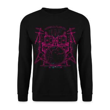 Trapset Line Art - Unisex Sweatshirt - black - Front - Alina (178cm) & Michal (187cm)
