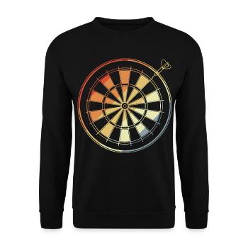 Dart Sketch Vintage - Unisex Sweatshirt - black - Front - Alina (178cm) & Michal (187cm)
