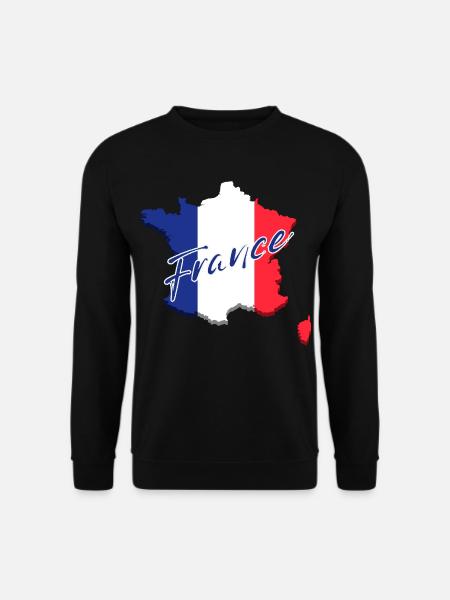 Flag of France, French pride - Unisex Sweatshirt - black