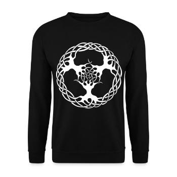Links to nature (white) - Unisex Sweatshirt - black - Front - Alina (178cm) & Michal (187cm)