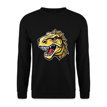 Illustration d’un rapace à l’allure dangereuse - Sweat-shirt Unisexe - noir - Devant - Alina (178cm) & Michal (187cm)