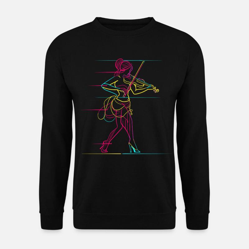 Geigenmädchen - Unisex Pullover - Schwarz