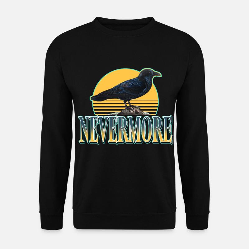 Nevermore – Ravens & Gothic Aesthetics - Unisex Sweatshirt - black