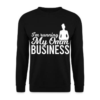 Blague sur le professeur de yoga - Sweat-shirt Unisexe - noir - Devant - Alina (178cm) & Michal (187cm)