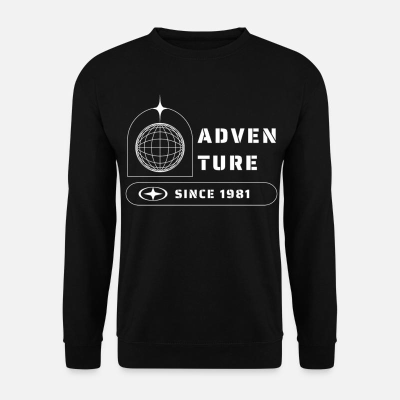 Abenteuer Entdecker Reisen 1981 - Unisex Pullover - Schwarz