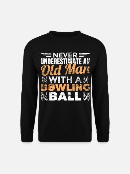 Bowling grandfather - Unisex Sweatshirt - black
