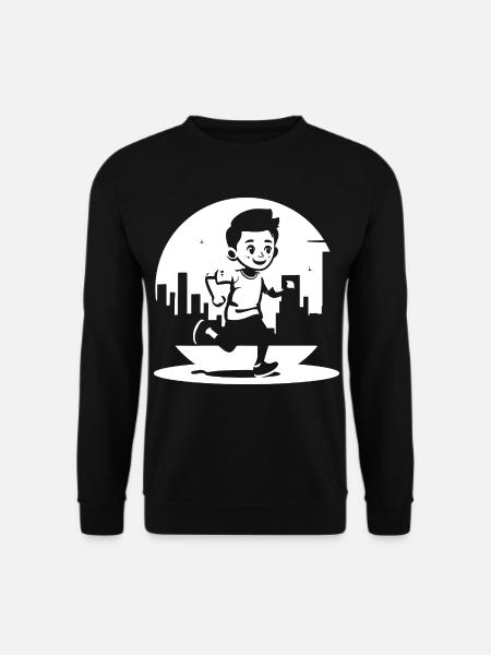 Marathon Junge - Unisex Pullover - Schwarz