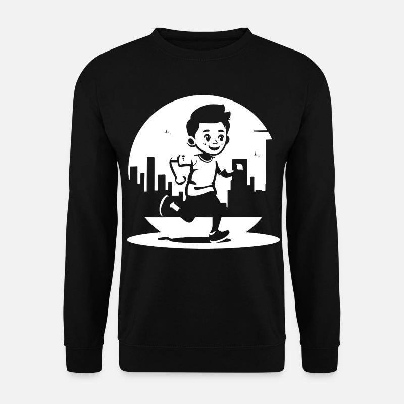 Marathon Junge - Unisex Pullover - Schwarz