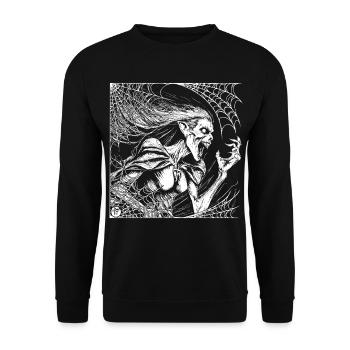 La Sorcière - Sweat-shirt Unisexe - noir - Devant - Alina (178cm) & Michal (187cm)