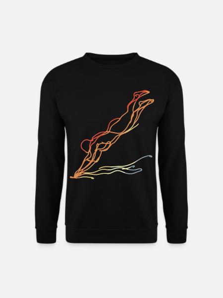 Natation Look Vintage - Sweat-shirt Unisexe - noir