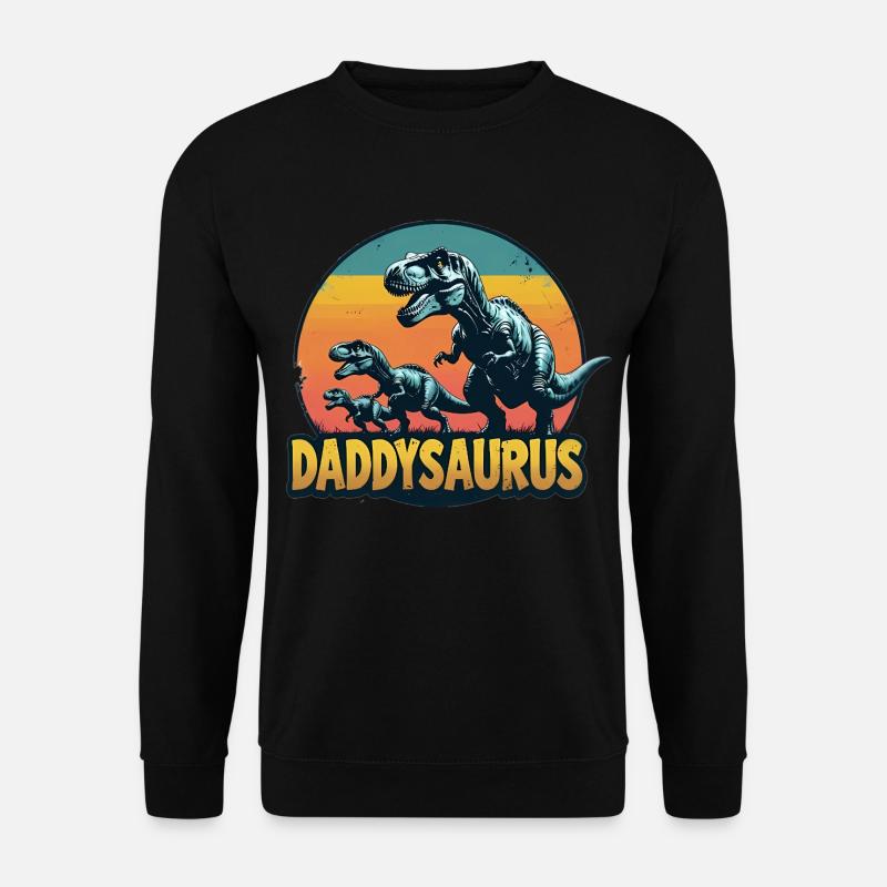 Daddysaurus - Sweat-shirt Unisexe - noir