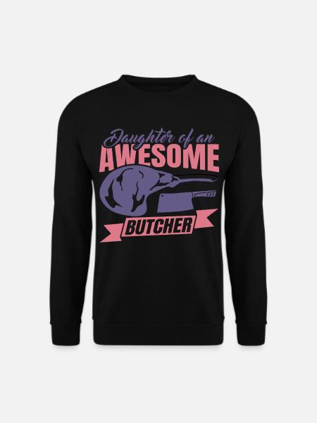 Fille d’un boucher - Sweat-shirt Unisexe - noir