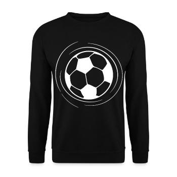 Football Sketch - Unisex Sweatshirt - black - Front - Alina (178cm) & Michal (187cm)