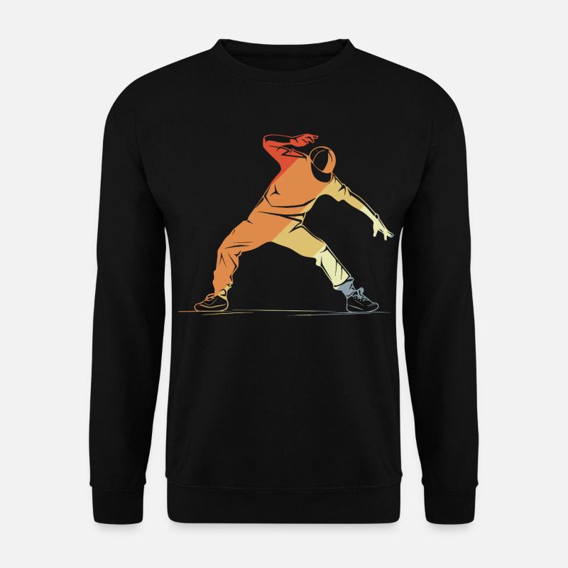 Breakdancer Skizze - Unisex Pullover - Schwarz