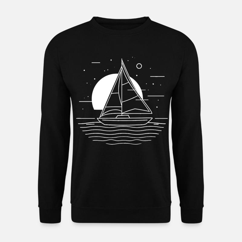 Dessin de voile - Sweat-shirt Unisexe - noir