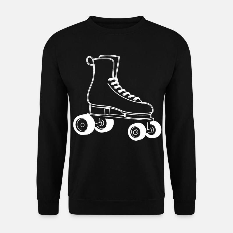 Roller Skates Drawing - Unisex Sweatshirt - black
