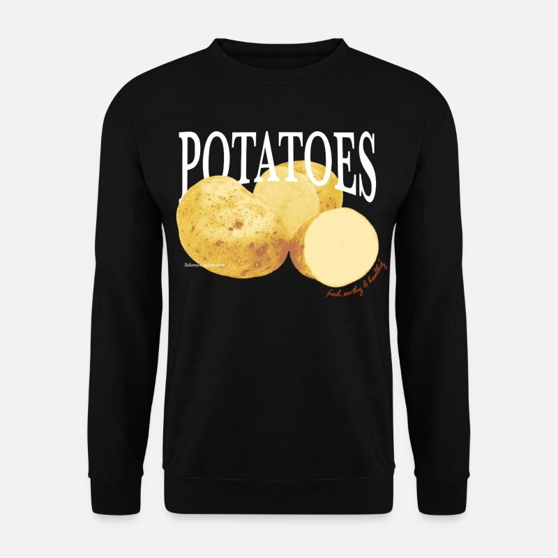 Potatoes – Retro Vegetable Statement - Unisex Sweatshirt - black