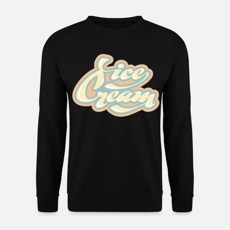 Eis Swirl - Unisex Pullover - Schwarz