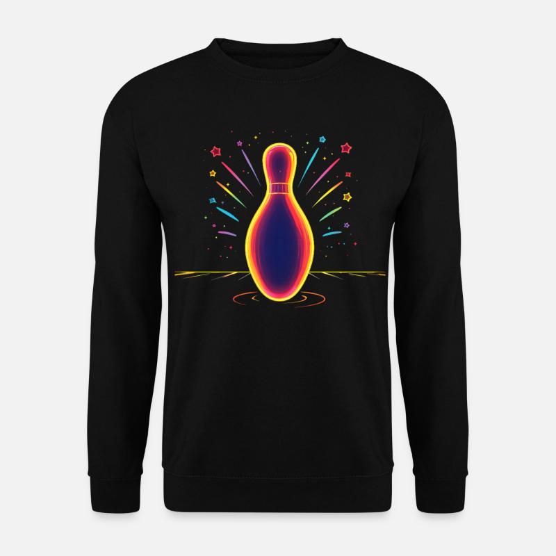 Bowling Synthwave - Unisex Sweatshirt - black