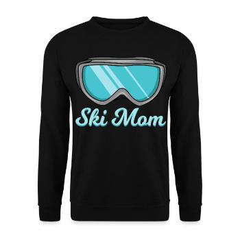 Maman skieuse - Sweat-shirt Unisexe - noir - Devant - Alina (178cm) & Michal (187cm)