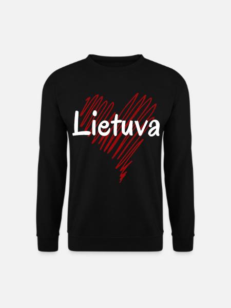 I love Lithuania, Lithuanian pride - Unisex Sweatshirt - black