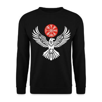 Le corbeau blanc et la lune rouge - Sweat-shirt Unisexe - noir - Devant - Alina (178cm) & Michal (187cm)