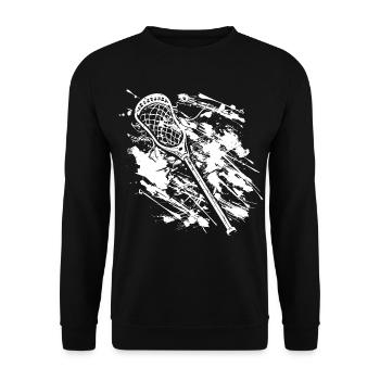 Graffiti de batte de crosse - Sweat-shirt Unisexe - noir - Devant - Alina (178cm) & Michal (187cm)