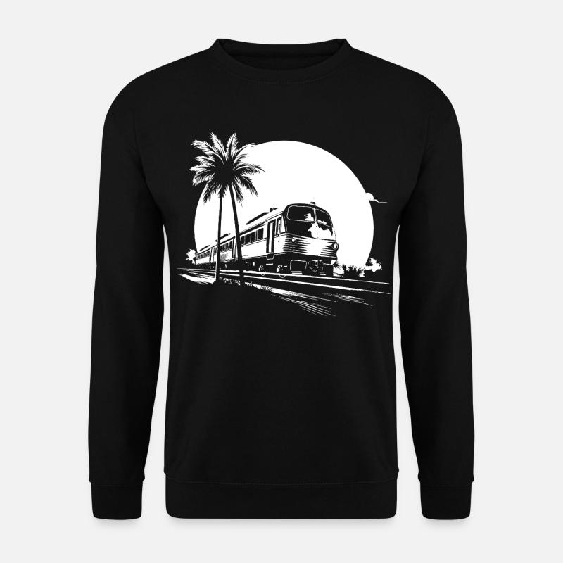 Train Graphics - Unisex Sweatshirt - black
