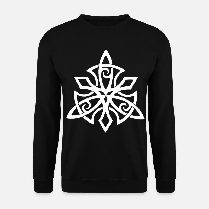 Weiße Wikingerflügel - Unisex Pullover - Schwarz