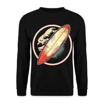 Graphiques de planche de surf - Sweat-shirt Unisexe - noir - Devant - Alina (178cm) & Michal (187cm)