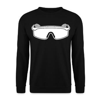 80er Sonnenbrille - Unisex Pullover - Schwarz - Vorne - Alina (178cm) & Michal (187cm)