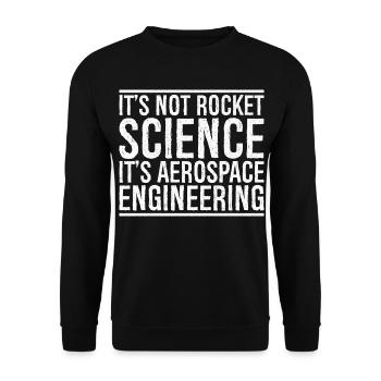 Ce n’est pas sorcier, c’est de l’ingénierie aérospatiale - Sweat-shirt Unisexe - noir - Devant - Alina (178cm) & Michal (187cm)