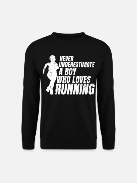 Funny Runner Boy - Unisex Sweatshirt - black