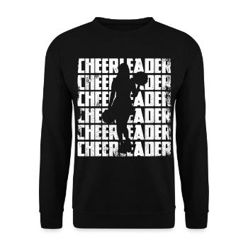 Cheerleader - Unisex Sweatshirt - black - Front - Alina (178cm) & Michal (187cm)