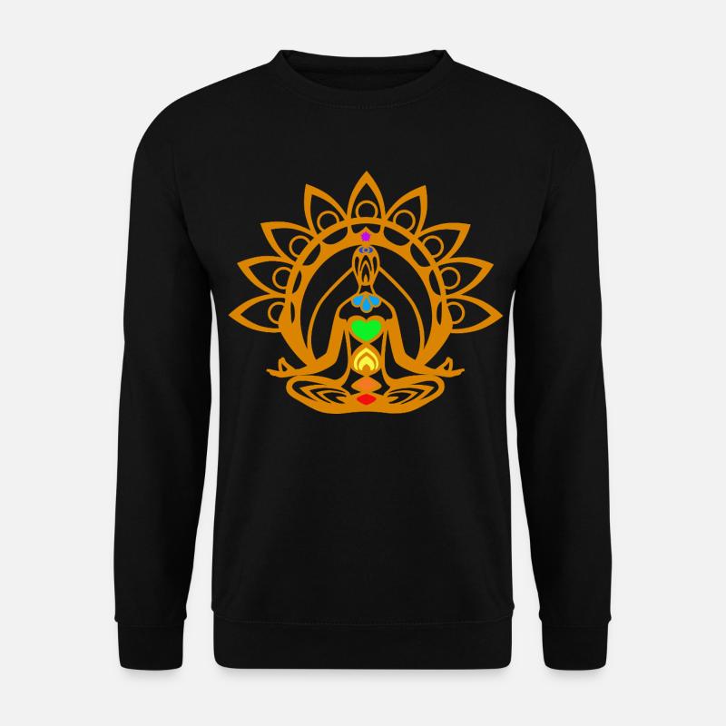 Chakra meditation - Unisex Pullover - Schwarz