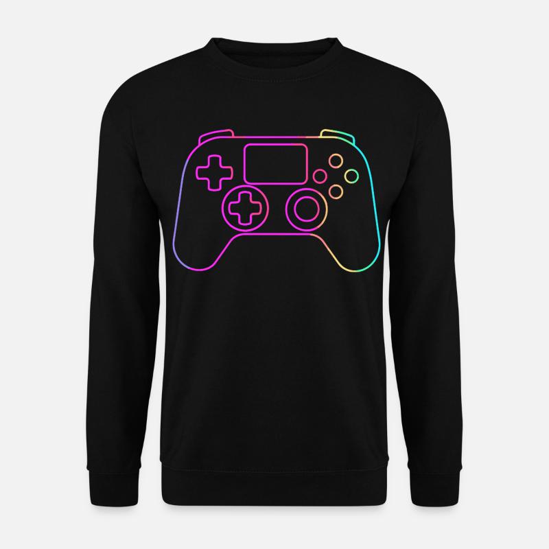 Spiel Controller Skizze - Unisex Pullover - Schwarz