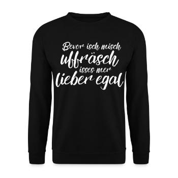 Better no matter - know - Unisex Sweatshirt - black - Front - Alina (178cm) & Michal (187cm)