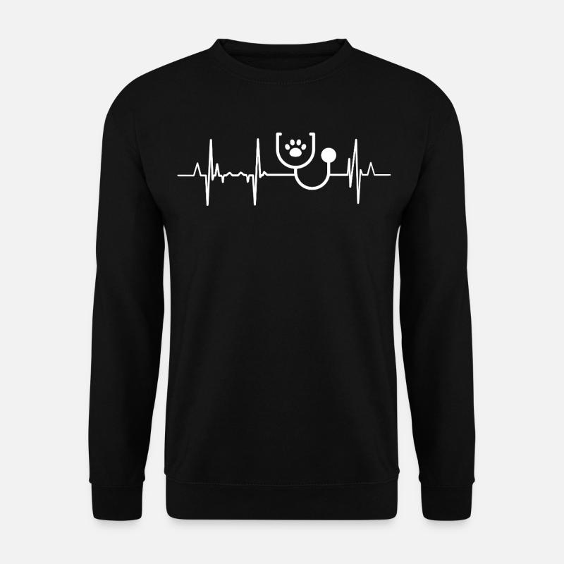 Tierarzt Herzschlag - Unisex Pullover - Schwarz