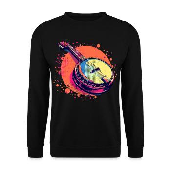 Look banjo comique - Sweat-shirt Unisexe - noir - Devant - Alina (178cm) & Michal (187cm)