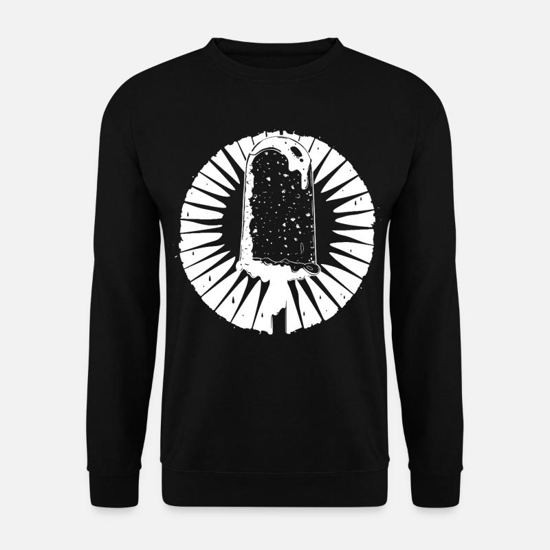 Eiscreme Skizze - Unisex Pullover - Schwarz