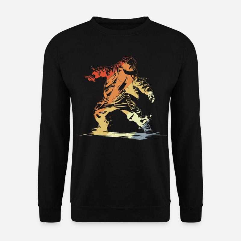 B-Boy Retro - Unisex Pullover - Schwarz