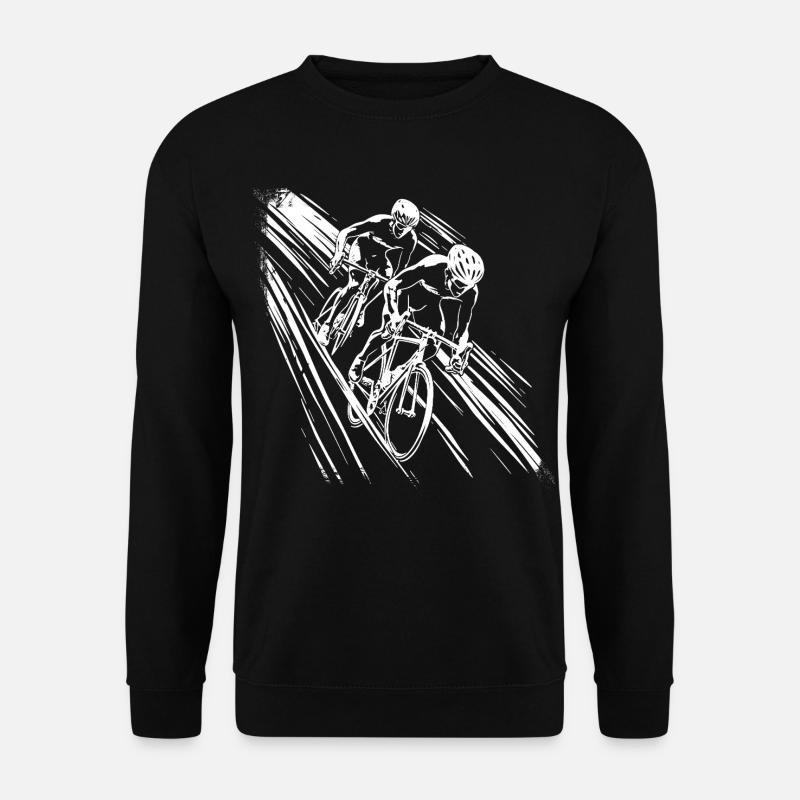 Radfahrer Grafik - Unisex Pullover - Schwarz