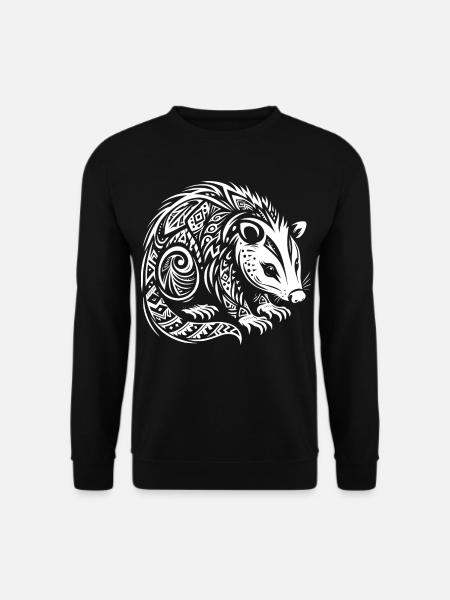 Opossum tribal - Sweat-shirt Unisexe - noir